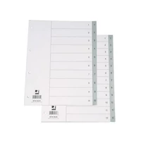 Regiszter A/4 A-Z PP műanyag betűregiszter Q-CONNECT elválasztólap -850254/KF01818-