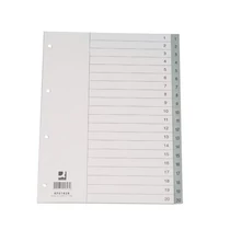 Regiszter A/4 1-31 részes szürke PP maxi számregiszter Q-CONNECT elválasztólap -850474/KF02296-