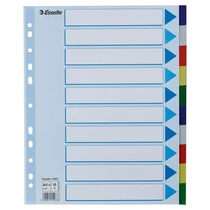 Elválasztólap A/4 műanyag 10rész Maxi ESSELTE -15267-