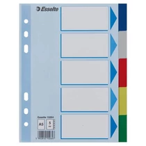 Elválasztólap A/5 műanyag 5rész Esselte