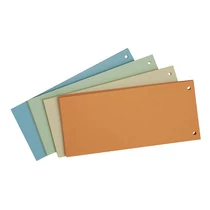 Elválasztócsík vegyes (Kiszerelés: 100db/csm) Q-CONNECT -KF14477- 4 x 25 db kék, zöld, sárga, narancs színű csomag