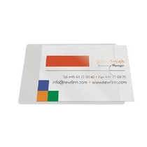 Névjegytartó zseb Öntapadós 10db/csomag KF27038 Q-CONNECT