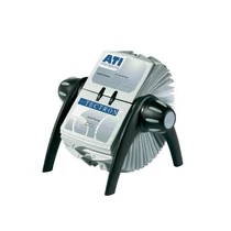 Névjegykártyatartó Durable Vegas Visifix Flip forgatható fekete -241701/P4092-0491-