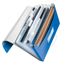 Irattartó harmonika LEITZ WOW PP, kék -45890036-