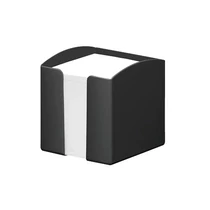 Kockatömb 93x93mm fekete műanyag tartóban Durable ECO