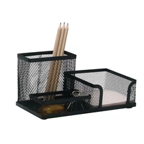 Írószertartó 3 részes rendszerező fémhálós Q-CONNECT -KF16572- fekete