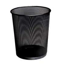 Papírkosár fém ICO Deli KF00871 fekete szemetes Q-CONNECT -7570651000-