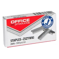 Fűzőkapocs OFFICE PRODUCTS 24/6, 1000 darab/doboz
