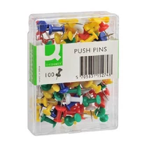 Térképtű színes 100db-os Q-CONNECT -KF15274-