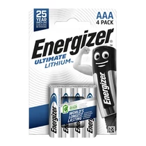 Elem ENERGIZER Ultimate Lítium mikro LR03 AAA 4db-os csomag