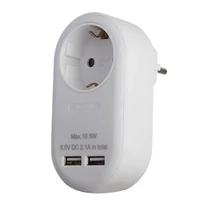 Elosztó 1 Földelt Aljzat + 2 USB ENTAC