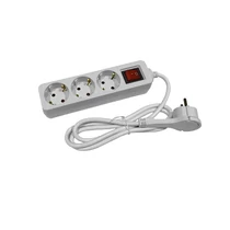 Elosztó 3-as 1,5m kapcsolóval laposfejű ENTAC