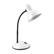 Asztali lámpa LED AVIDE basic simple fehér E27-es foglalattal állítható nyakrésszel