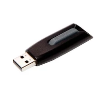 USB drive 16GB, USB 3.2, VERBATIM V3 fekete-szürke