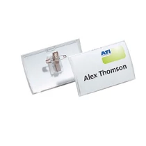 Névkitűző Durable CLICK FOLD 54x90 mm kombi klippel -821419-