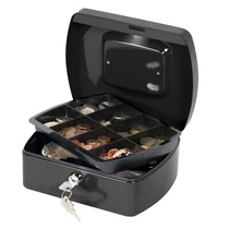 Pénzkazetta 20,5x16x8,5cm fekete Q-CONNECT -850292023 / KF02602-