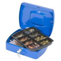 Pénzkazetta 25,5x20x8,5cm kék Q-CONNECT -850293001 / KF02624-