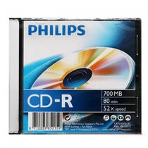 CD-R PHILIPS írható 52x slim -CPHSS-