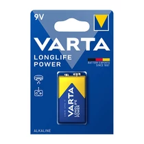 Elem 9V-os 6LR61 VARTA Loglife Power tartós -4922121411-