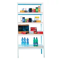 Polc fémvázas 1760x900x400mm, 5 polc, fa lap -N4611- TRIUMPH