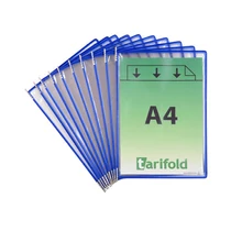 Bemutatótábla A/4 acélkeretes TARIFOLD 10db/dob kék -TF114001-