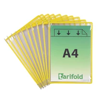 Bemutatótábla A/4 acélkeretes TARIFOLD 10db/dob sárga -TF114004-