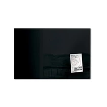 Üvegtábla mágneses 600x400x15 mm fekete -GL120- SIGEL