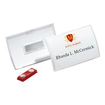 Névkitűző Durable CLICK FOLD 54x90 mm mágneses rögzítéssel -8215-