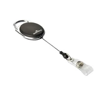 Névkitűző tartó kihúzható, patentos Durable fekete -832401-