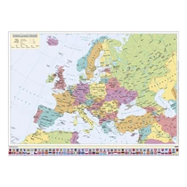 Falitérkép fémléccel 100x70cm Európa országai STIEFEL -447427FL-