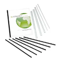 Spirál 25mm fekete műanyag (Kiszerelés: 100db/csm) Q-CONNECT -KF32118-