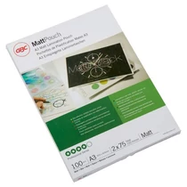Lamináló fólia A/3 matt 150 micron (Kiszerelés: 100db/csm) GBC