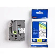 Betűnyomó kazetta 18mm Brother TZ241 szalag fehér-fekete -933-