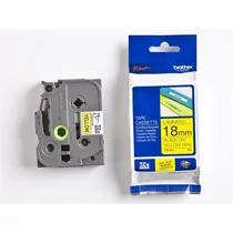 Betűnyomó kazetta 18mm Brother TZ641 szalag sárga-fekete -1198-