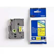 Betűnyomó kazetta 12mm Brother TZ631 szalag sárga-fekete -1046-