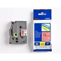 Betűnyomó kazetta 18mm Brother TZ441 szalag piros-fekete -1196-