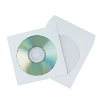 CD/DVD tároló tok öntapadó ráhajtható lezáró füllel átlátszó ablakkal KF02206 Q-CONNECT
