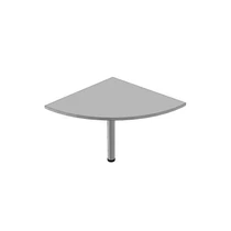 Tárgyalóív asztalokhoz F-140, 1/4 kör, 80x80 cm, csőlábbal bükk