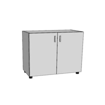 Szekrény 2 rendezős F-2R.01-80, 80x40x71,5 calvados
