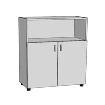 Szekrény 3 rendezős F-3R.04-80, 80x40x107,5 juhar