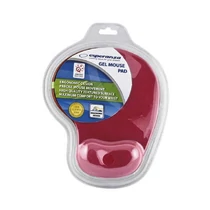 Egérpad csuklótámasszal Esperanza zselés piros egéralátét