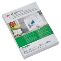 Lamináló fólia A/4 meleg GBC 150 mikron, fényes, UV álló  (Kiszerelés: 100db/csm)