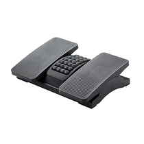 Lábtámasz Q-CONNECT KF16946 masszírozó görgőkkel fekete