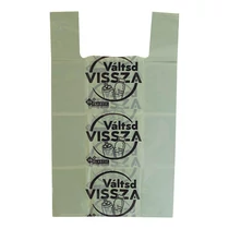 Gyűjtőzsák visszaváltható palackokhoz 400 x 700 mm, redőzés 2 x 100 mm, 30 mikron vastagság 3db/csomag