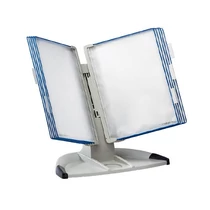 Bemutatótábla tartó, asztali, A4, 10 férőhelyes Design TARIFOLD  kék