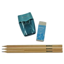 Írószer készlet 5 részes DONAU 3 grafitirón + radír + hegyező Írószer készlet 5 részes DONAU 3 grafitirón + radír + hegyező