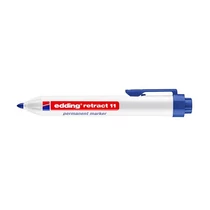 Marker permanent Edding Retract 11 kék alkoholos filc
