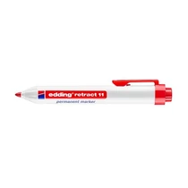 Marker permanent Edding Retract 11 piros alkoholos filc