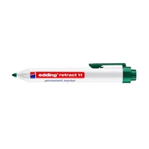 Marker permanent Edding Retract 11 zöld alkoholos filc