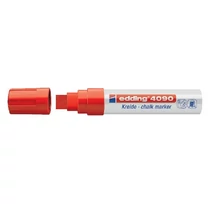 Marker üvegre Edding 4090 vastag piros -7580139001- folyékony kréta